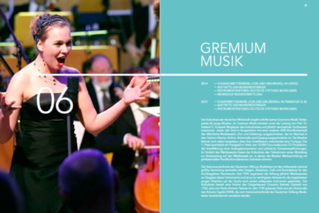 annual report 2014/2015 © Kulturkreis annual report 2014/2015 © Kulturkreis
